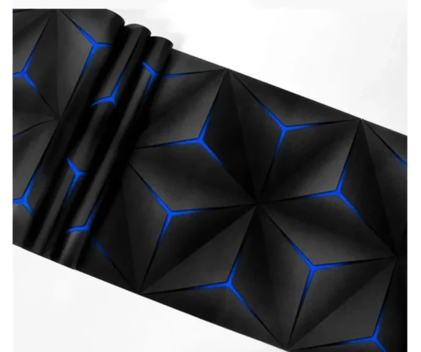 3D Black and Blue KTV wallpaper